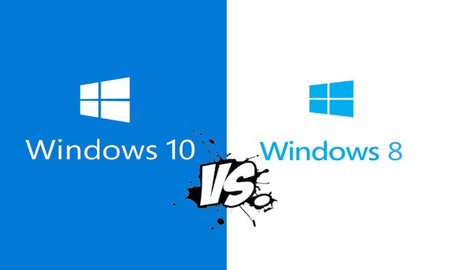 Windows 10 vs Windows 8