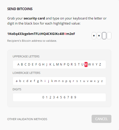 envoyer des bitcoins