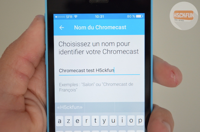 Nommer la Chromecast