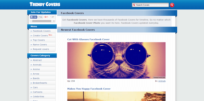 trendy covers photo de couverture