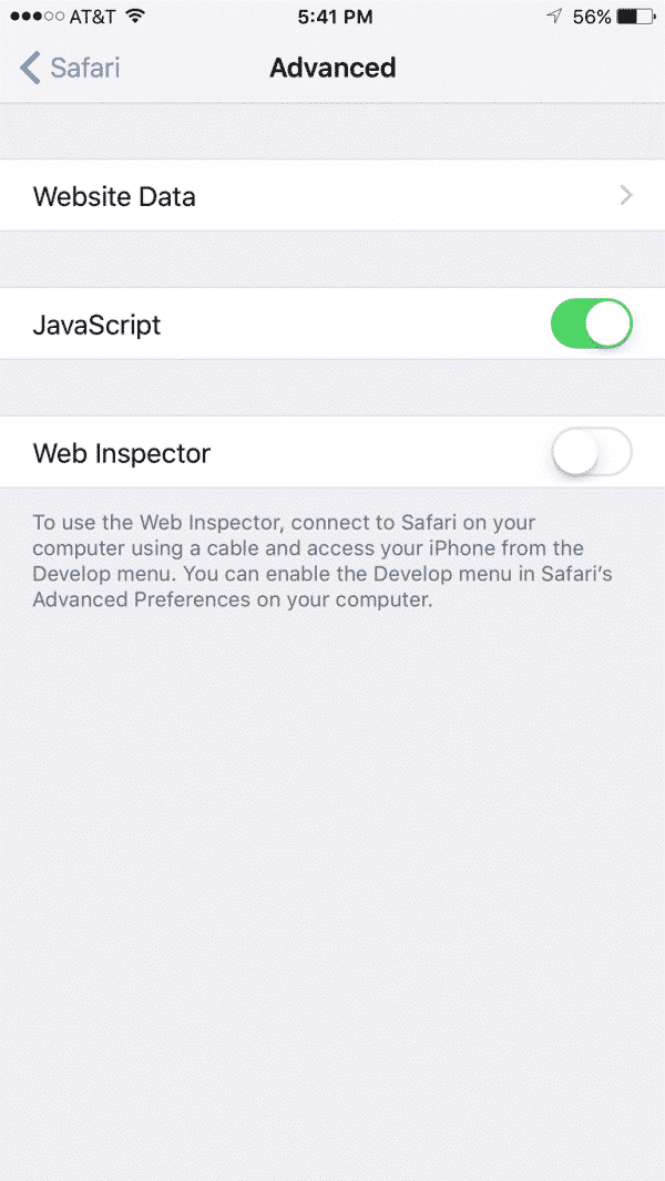 Comment Désactiver Javascript dans Safari sur iPhone et iPod Touch