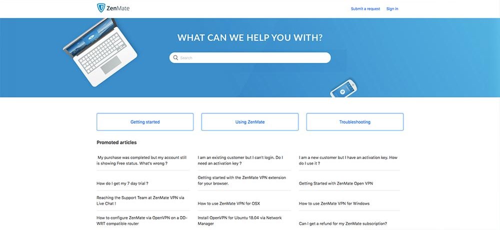 ZenMAte VPN Support