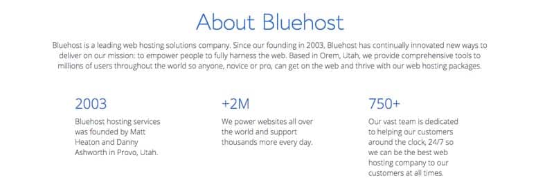 À propos de BlueHost