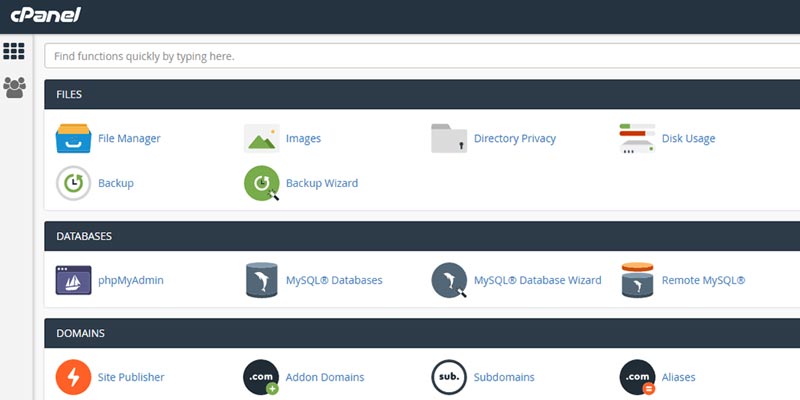 EX2 Cpanel
