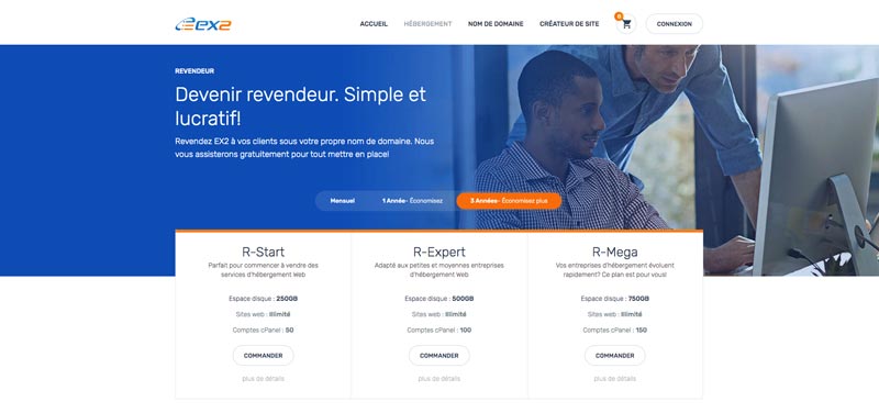 EX2 Hébergement Revendeur