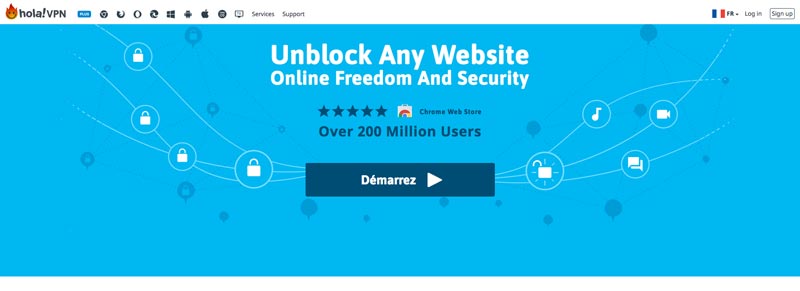 Extension VPN Chrome Gratuite Hola VPN