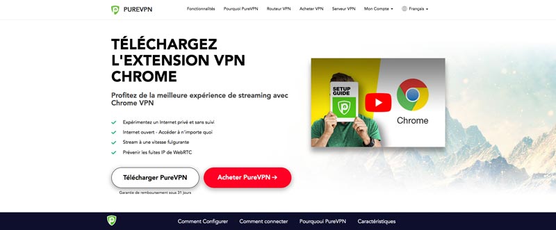 Extension VPN Chrome PureVPN