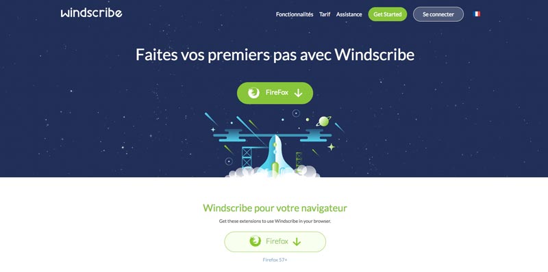 Extension VPN Firefox Gratuit Windscribe