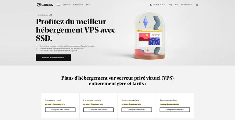 GoDaddy Hébergement VPS