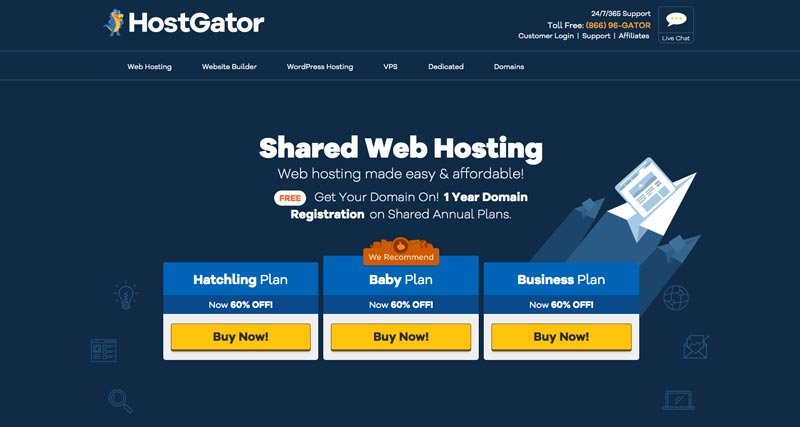 Hostgator Hébergement Mutualisé