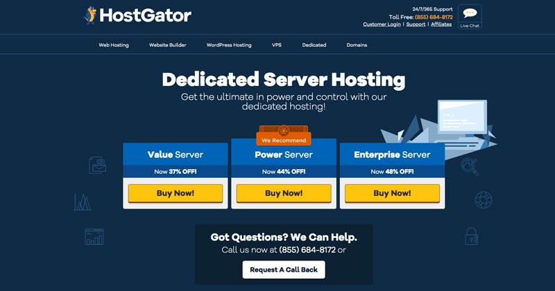 Hostgator hébergement Serveur Dédié