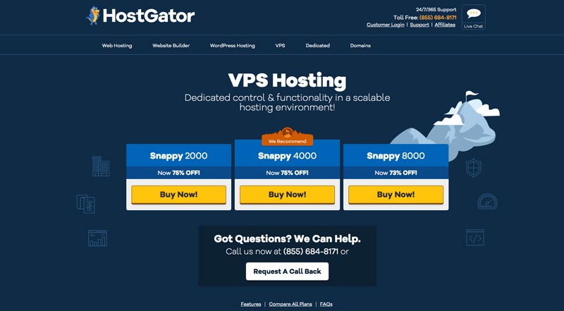 Hostgator hébergement VPS