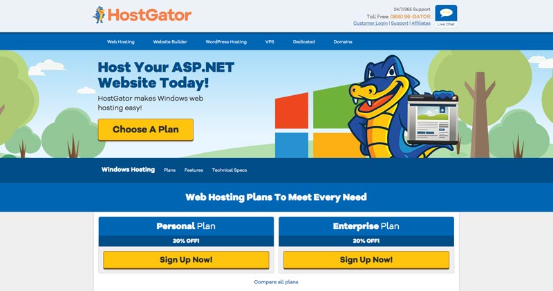 Hostgator Hébergement Windows