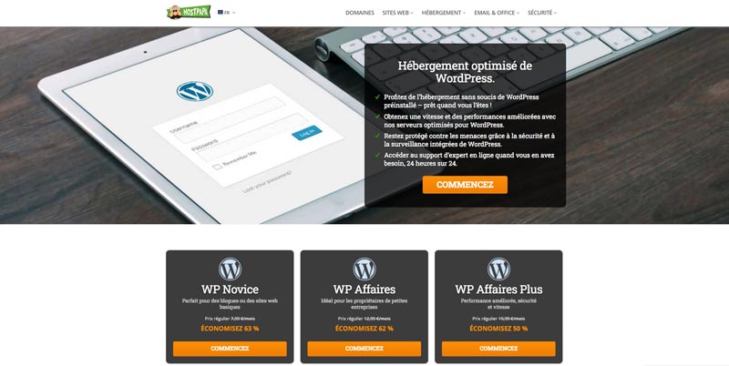 Hostpapa Hébergement WordPress
