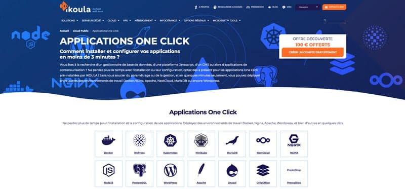 Ikoula Application One Click