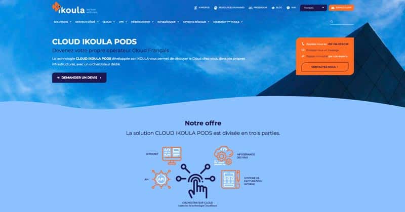 Cloud Ikoula Pods