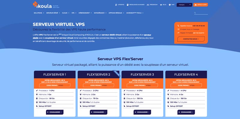 Ikoula Hébergement VPS Flex'Server