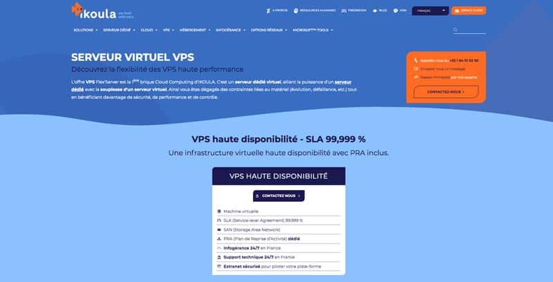 Ikoula Hébergement VPS Haute Disponibilité