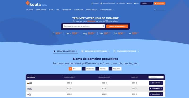 Ikoula Nom de Domaine