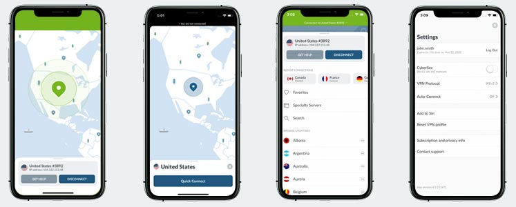 NordVPN iOS