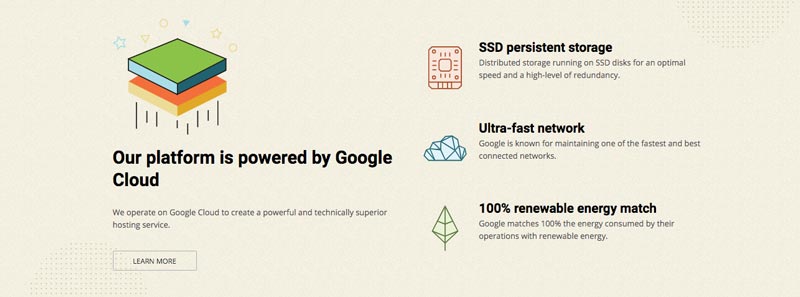 SiteGround Hébergement Web sur Google Cloud