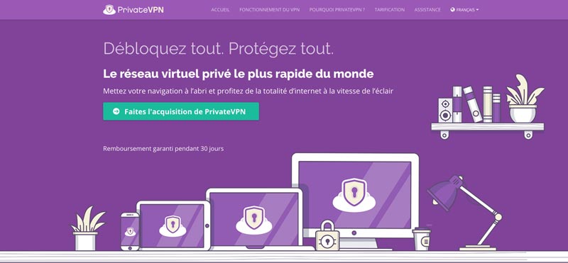 VPN Chine PrivateVPN