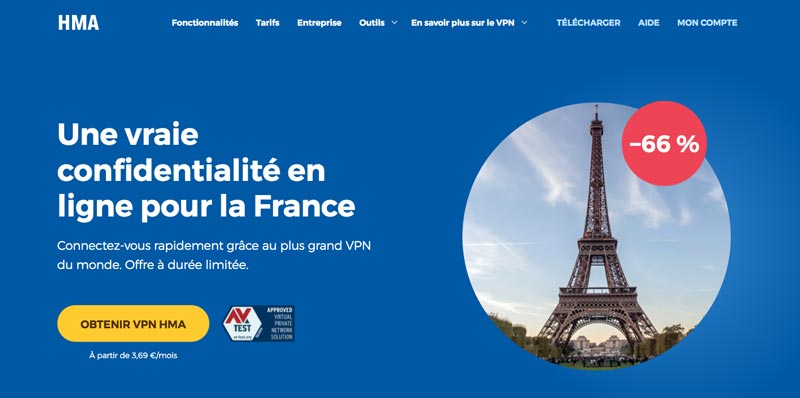 VPN France HideMyAss
