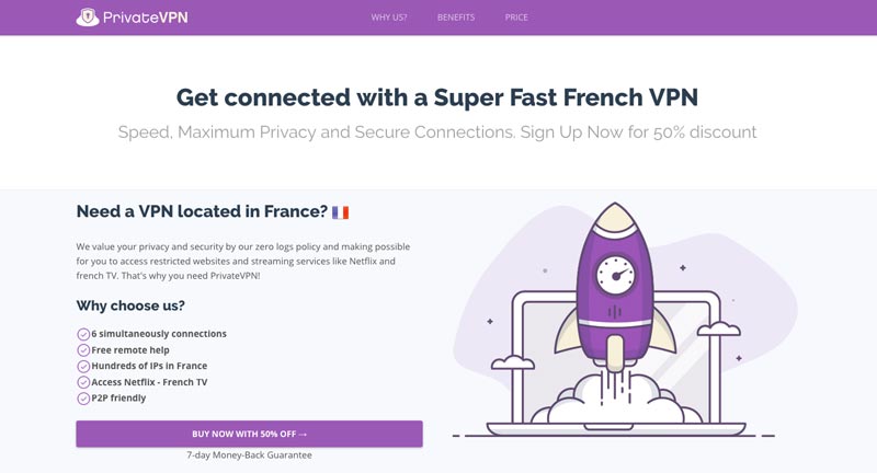 VPN France PrivateVPN