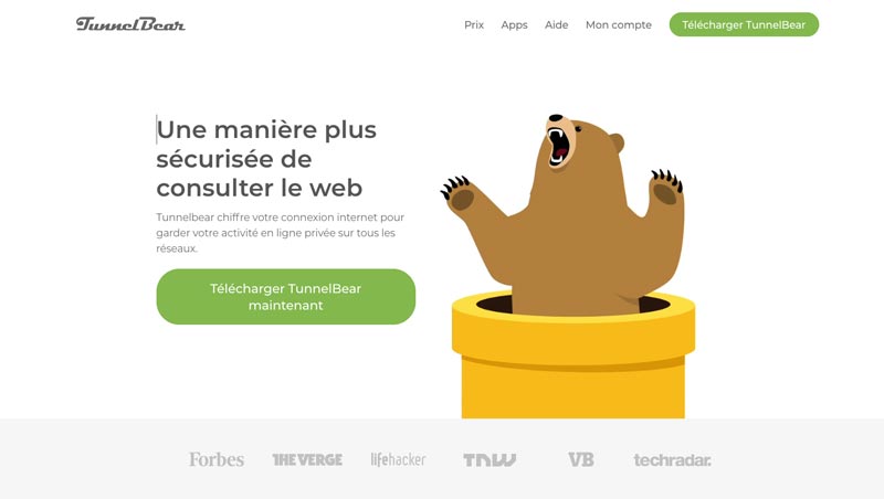 VPN Gratuit Tunnelbear