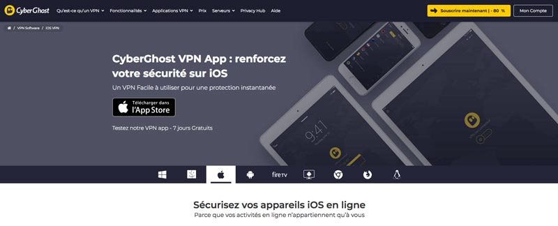 VPN iPhone Cyberghost