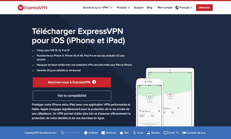 VPN iPhone ExpressVPN