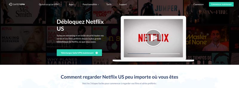 VPN Netflix SaferVPN