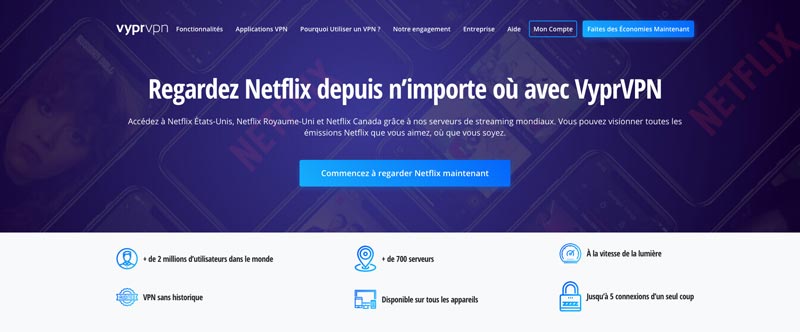 VPN Netflix VyprVPN