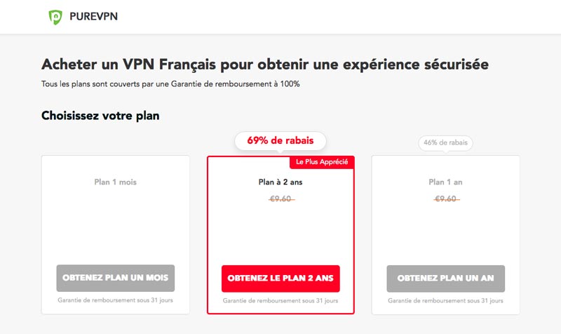 VPN pas cher PureVPN