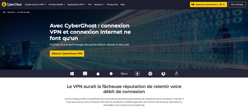 VPN Rapide Cyberghost