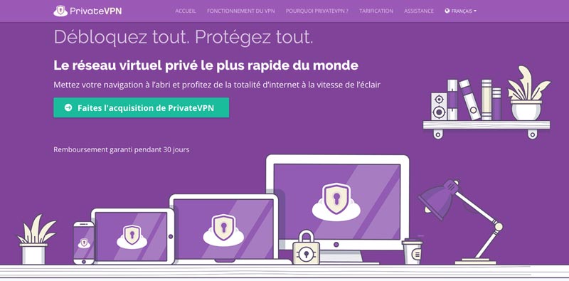 VPN Rapide PrivateVPN