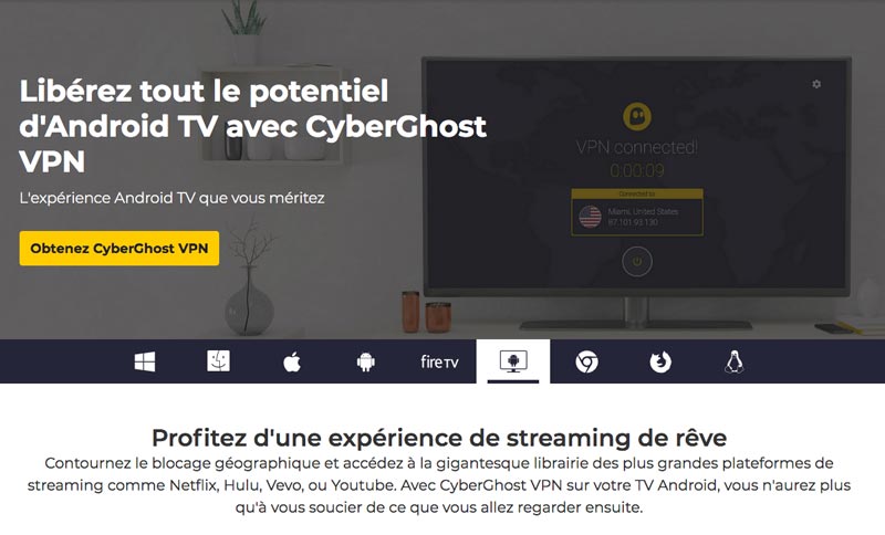 VPN Smart TV CyberGhost