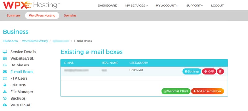 WPX Hosting Webmail