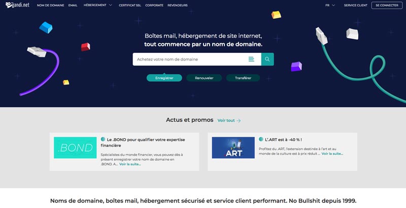 Hébergement Web Gandi