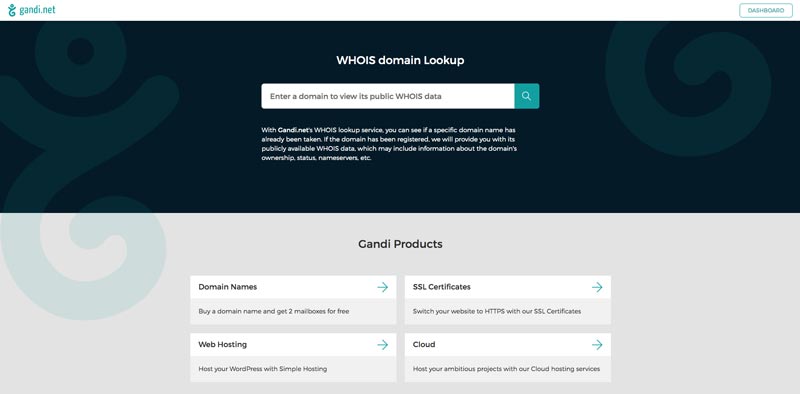 Gandi Whois