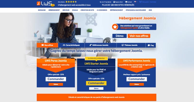 Hébergement Joomla LWS