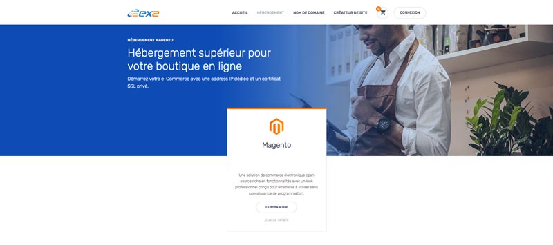 Hébergement Magento EX2