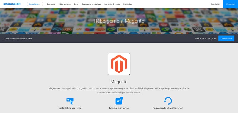 Hébergement Magento Infomaniak