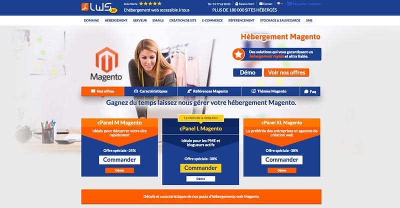 Hébergement Magento LWS