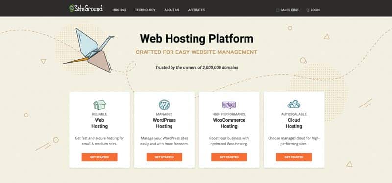 Hébergement Python Siteground