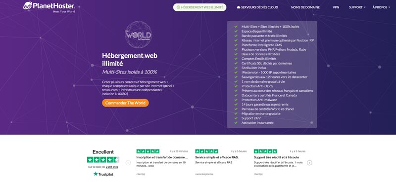 Hébergement Revendeur Planethoster