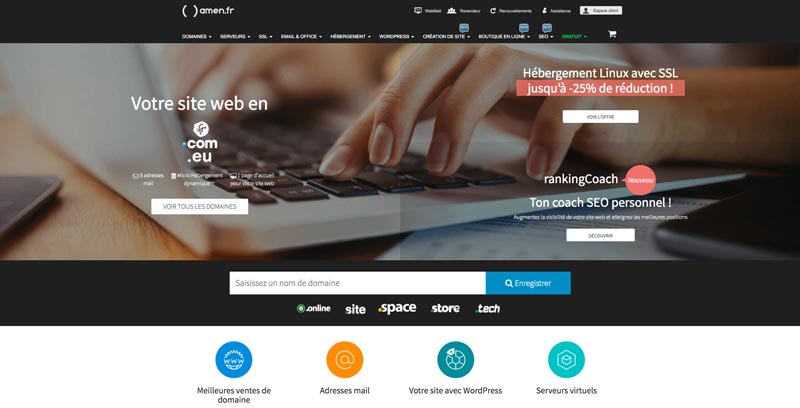 Hébergement web Amen