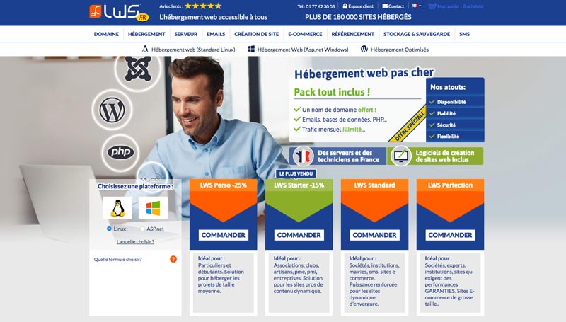 hébergement web pas cher LWS
