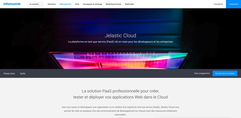 Infomaniak Hébergement Jelastic Cloud