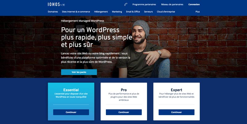 IONOS by 1&1 Hébergement WordPress